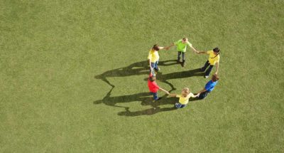 A game involving balance and teamwork that helps build trust.