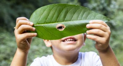 Students go outside and experience mindfulness linked to elements of nature.