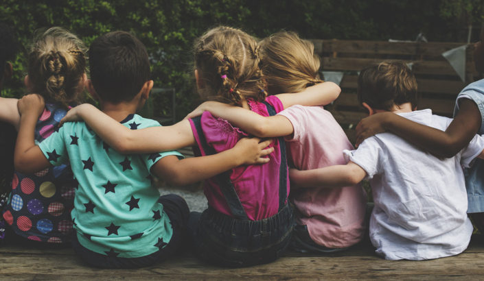 Children sitting together