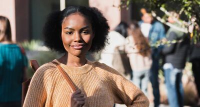 Confident teen girl prepared to act courageously.