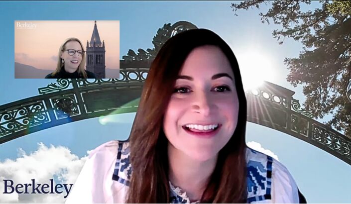 Smiling people on Zoom call