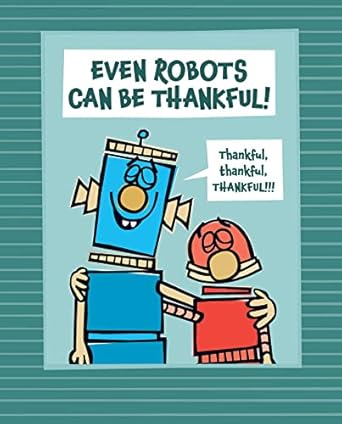 Book cover for "Even Robots are Thankful"